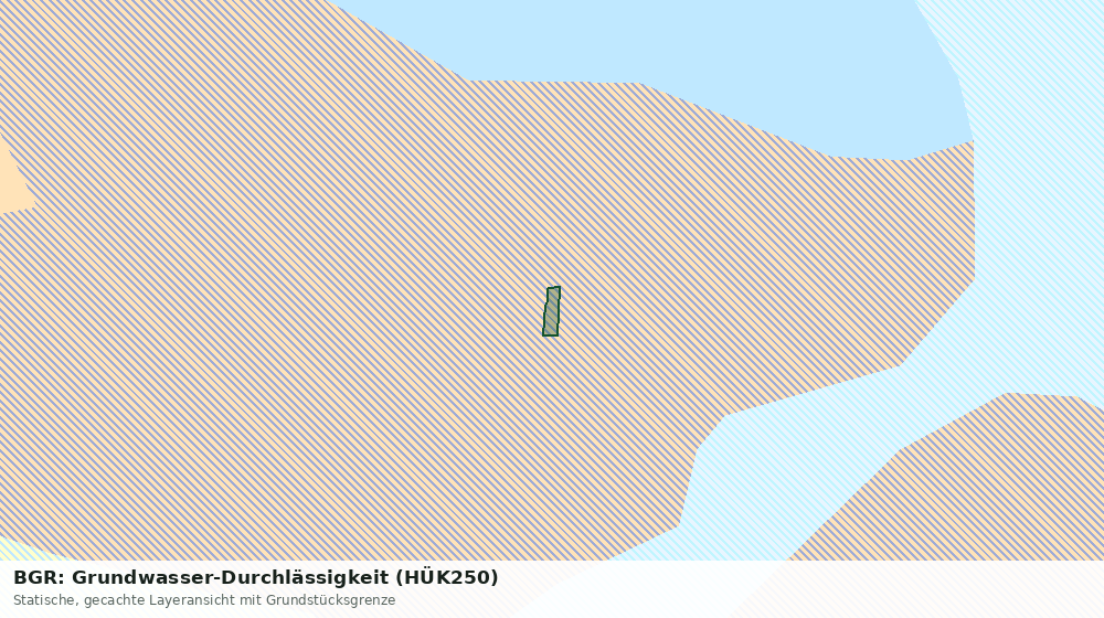 Statische Kartenansicht: BGR: Grundwasser-Durchlässigkeit (HÜK250)