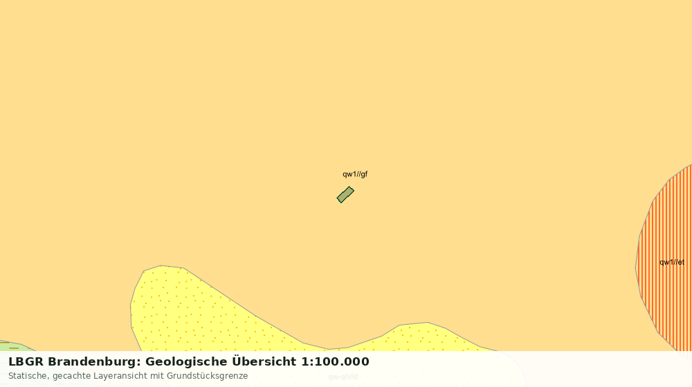 Statische Kartenansicht: LBGR Brandenburg: Geologische Übersicht 1:100.000