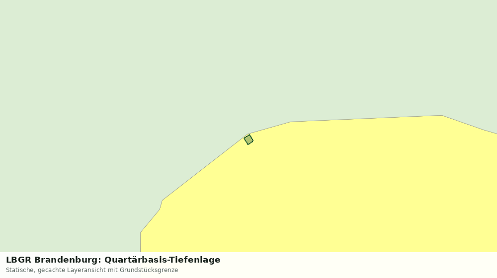 Statische Kartenansicht: LBGR Brandenburg: Quartärbasis-Tiefenlage