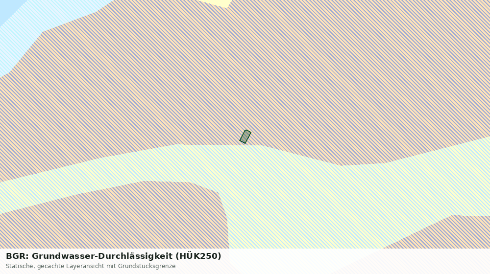 Statische Kartenansicht: BGR: Grundwasser-Durchlässigkeit (HÜK250)