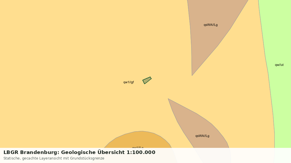 Statische Kartenansicht: LBGR Brandenburg: Geologische Übersicht 1:100.000