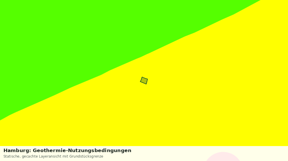 Statische Kartenansicht: Hamburg: Geothermie-Nutzungsbedingungen