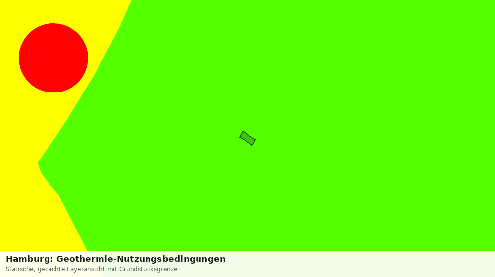 Statische Kartenansicht: Hamburg: Geothermie-Nutzungsbedingungen