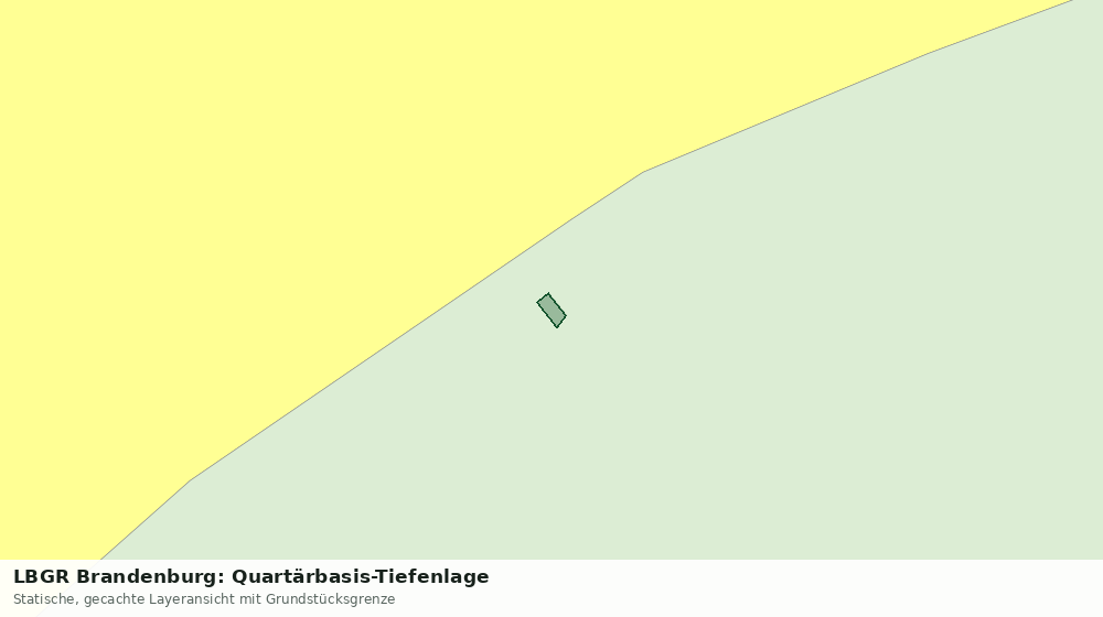 Statische Kartenansicht: LBGR Brandenburg: Quartärbasis-Tiefenlage