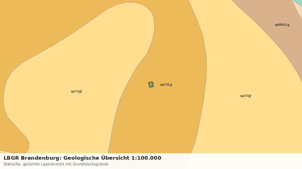 Statische Kartenansicht: LBGR Brandenburg: Geologische Übersicht 1:100.000