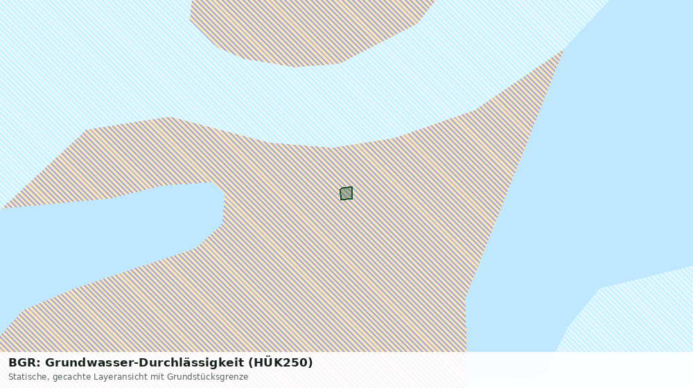 Statische Kartenansicht: BGR: Grundwasser-Durchlässigkeit (HÜK250)