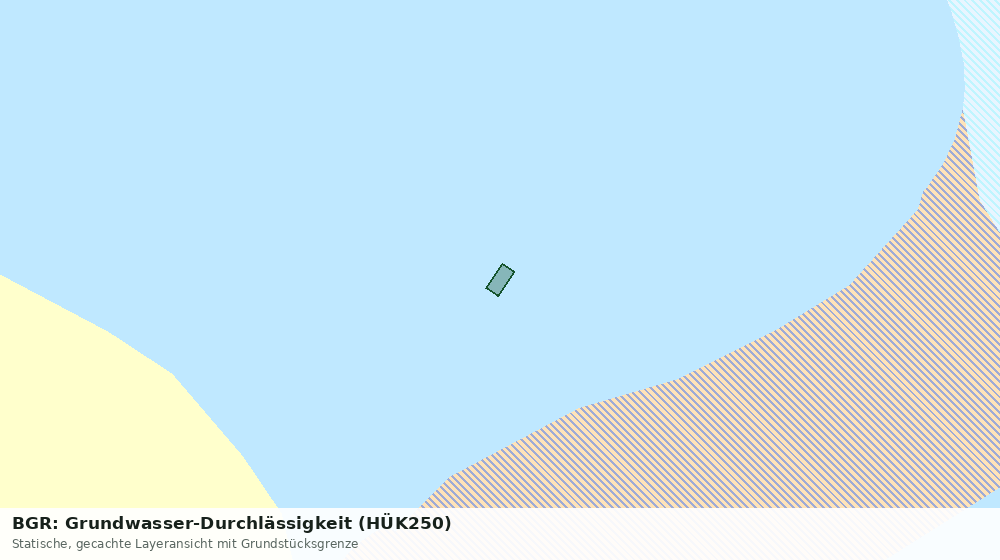 Statische Kartenansicht: BGR: Grundwasser-Durchlässigkeit (HÜK250)