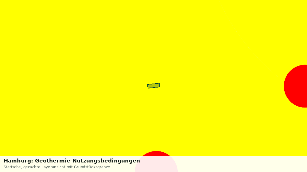 Statische Kartenansicht: Hamburg: Geothermie-Nutzungsbedingungen