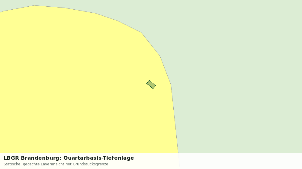 Statische Kartenansicht: LBGR Brandenburg: Quartärbasis-Tiefenlage
