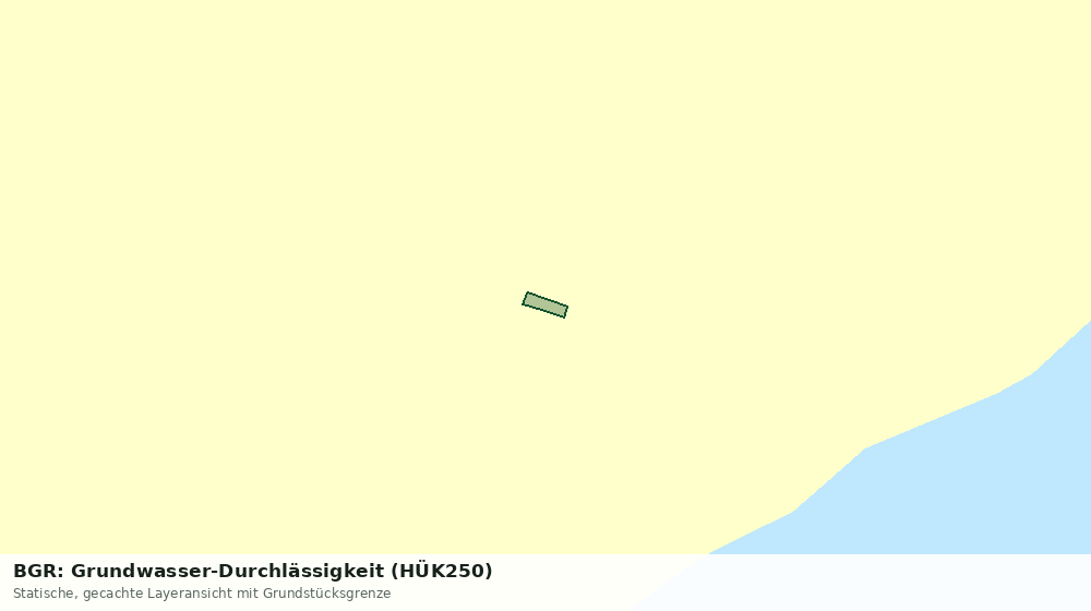 Statische Kartenansicht: BGR: Grundwasser-Durchlässigkeit (HÜK250)