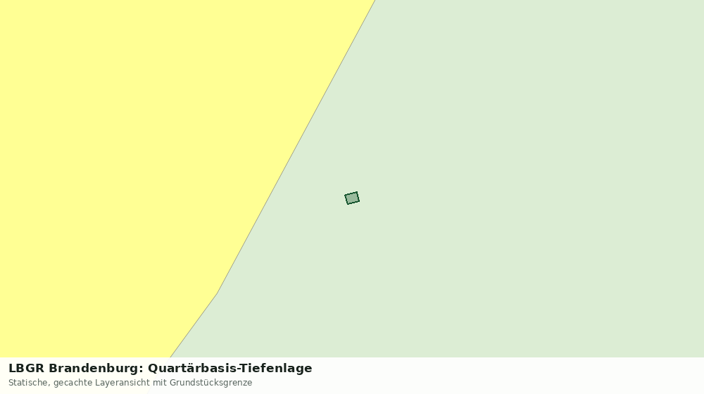 Statische Kartenansicht: LBGR Brandenburg: Quartärbasis-Tiefenlage