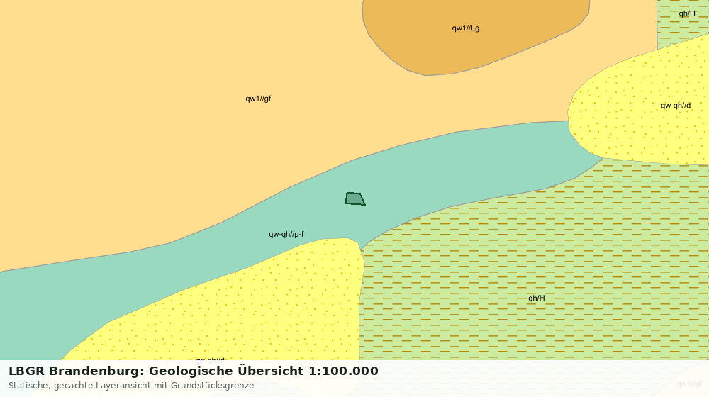 Statische Kartenansicht: LBGR Brandenburg: Geologische Übersicht 1:100.000
