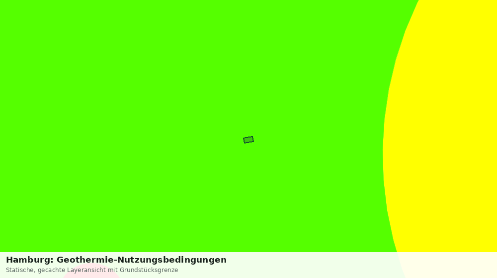 Statische Kartenansicht: Hamburg: Geothermie-Nutzungsbedingungen