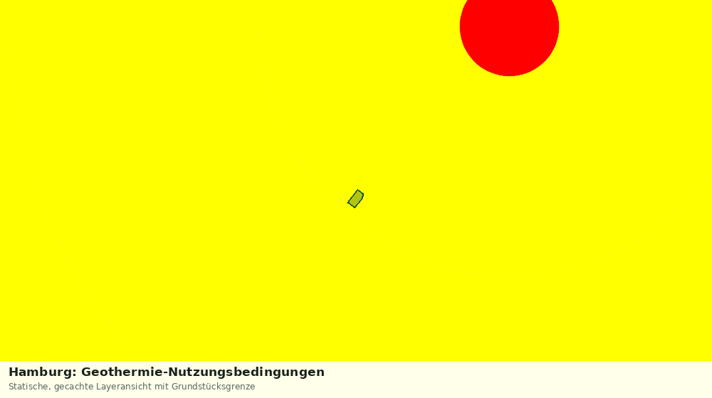 Statische Kartenansicht: Hamburg: Geothermie-Nutzungsbedingungen