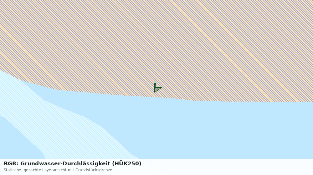 Statische Kartenansicht: BGR: Grundwasser-Durchlässigkeit (HÜK250)