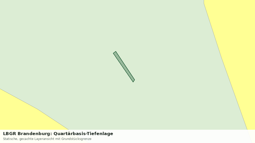 Statische Kartenansicht: LBGR Brandenburg: Quartärbasis-Tiefenlage