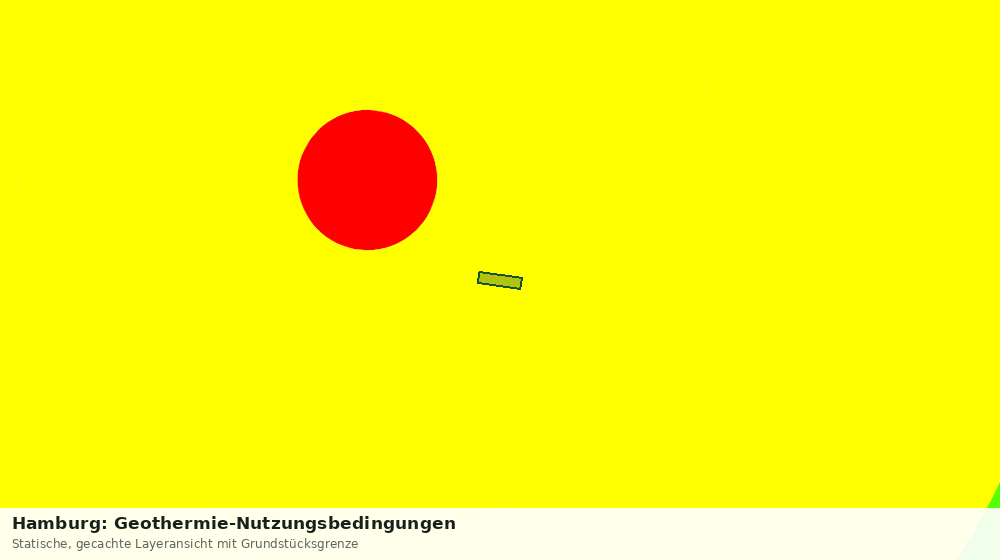 Statische Kartenansicht: Hamburg: Geothermie-Nutzungsbedingungen