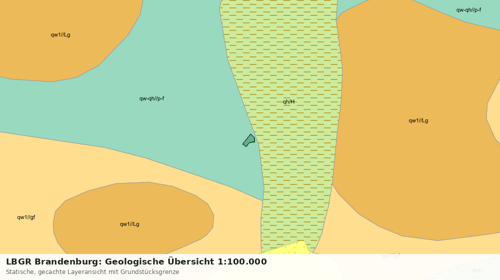 Statische Kartenansicht: LBGR Brandenburg: Geologische Übersicht 1:100.000
