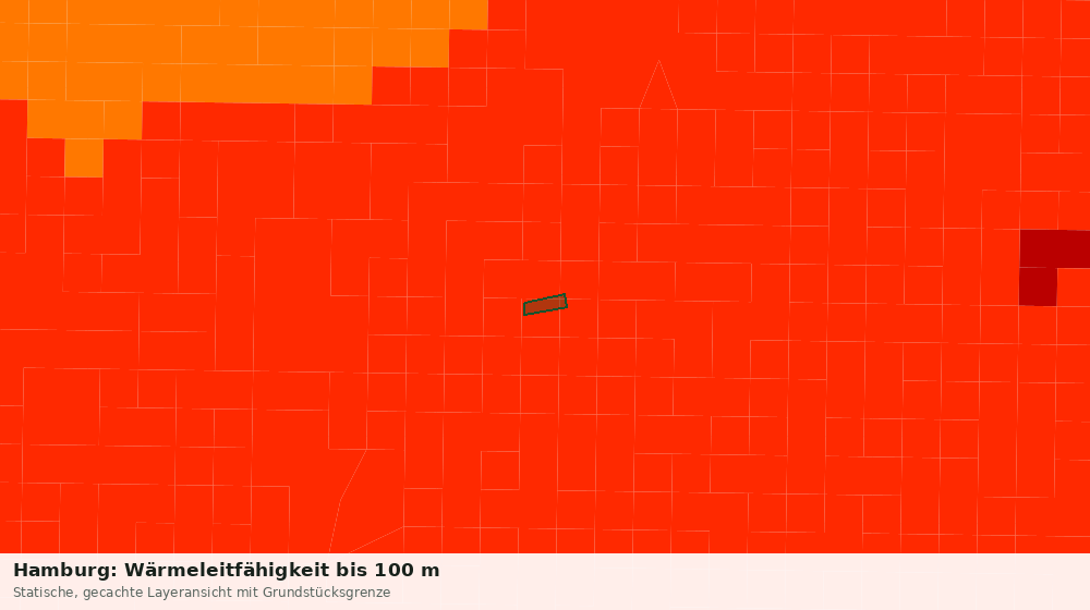 Statische Kartenansicht: Hamburg: Wärmeleitfähigkeit bis 100 m