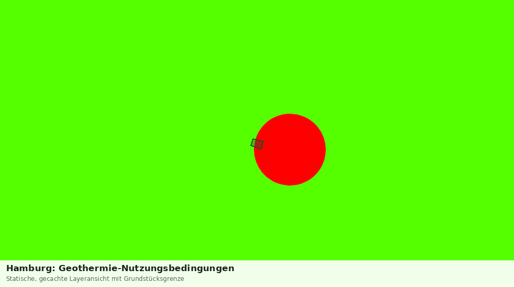 Statische Kartenansicht: Hamburg: Geothermie-Nutzungsbedingungen