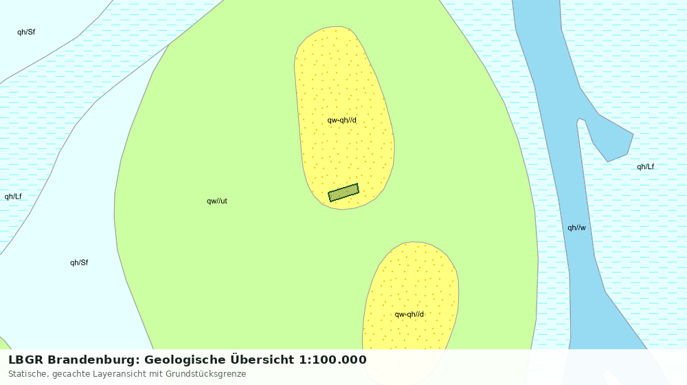 Statische Kartenansicht: LBGR Brandenburg: Geologische Übersicht 1:100.000