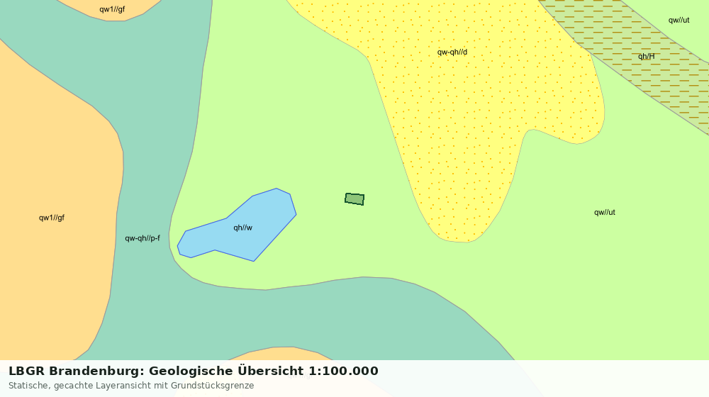 Statische Kartenansicht: LBGR Brandenburg: Geologische Übersicht 1:100.000
