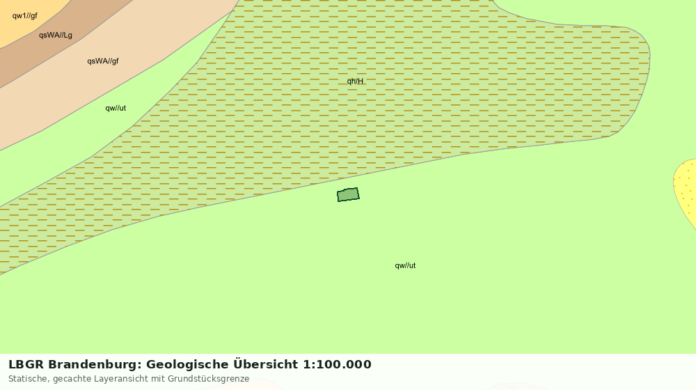 Statische Kartenansicht: LBGR Brandenburg: Geologische Übersicht 1:100.000