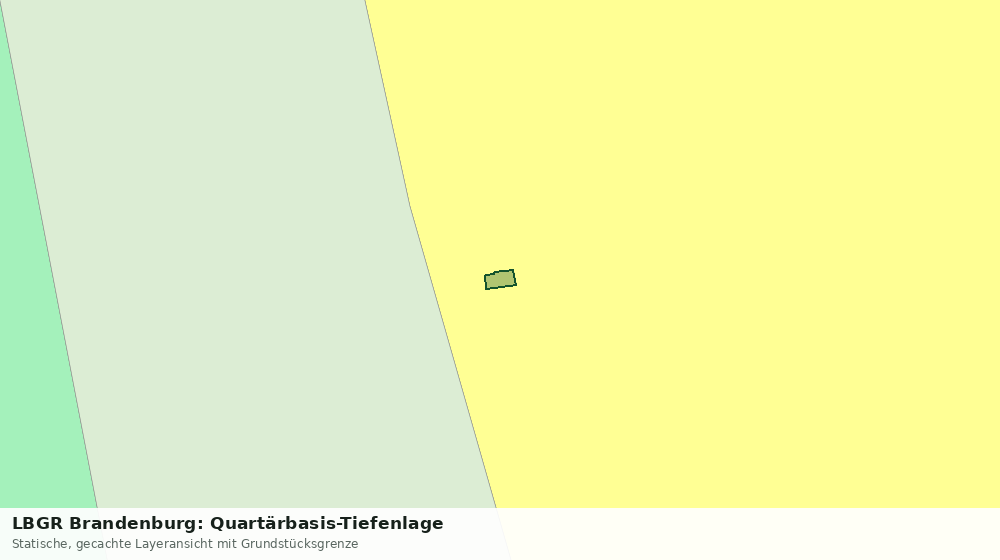 Statische Kartenansicht: LBGR Brandenburg: Quartärbasis-Tiefenlage