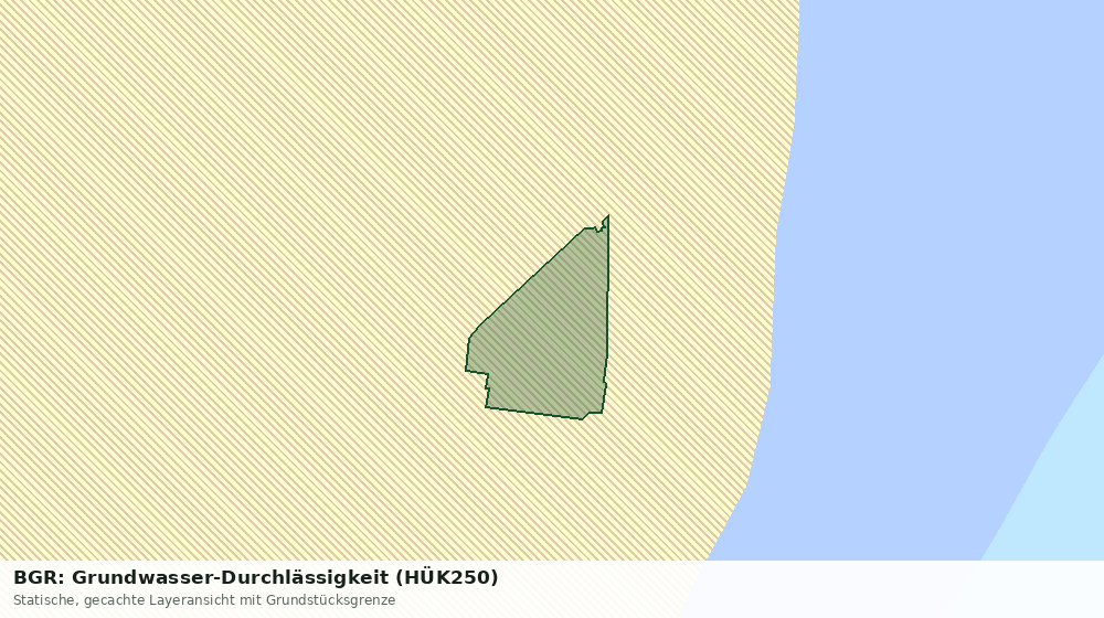 Statische Kartenansicht: BGR: Grundwasser-Durchlässigkeit (HÜK250)