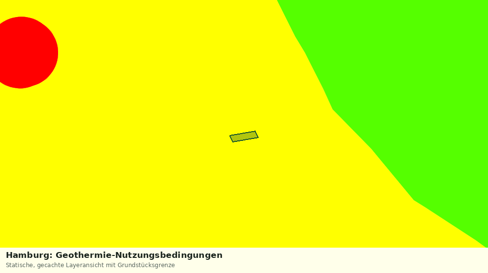 Statische Kartenansicht: Hamburg: Geothermie-Nutzungsbedingungen