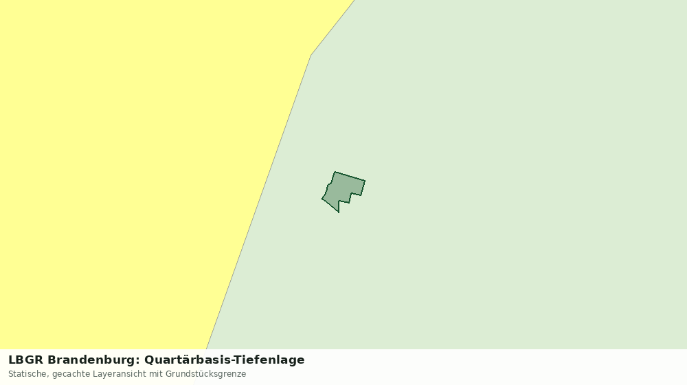 Statische Kartenansicht: LBGR Brandenburg: Quartärbasis-Tiefenlage