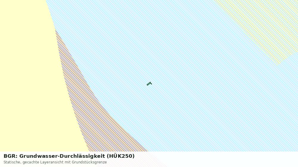 Statische Kartenansicht: BGR: Grundwasser-Durchlässigkeit (HÜK250)