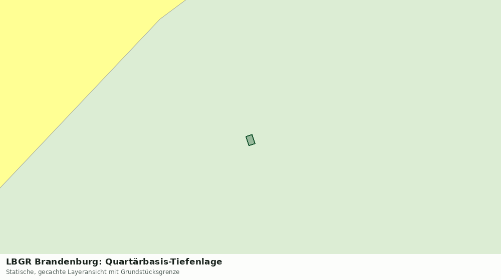 Statische Kartenansicht: LBGR Brandenburg: Quartärbasis-Tiefenlage