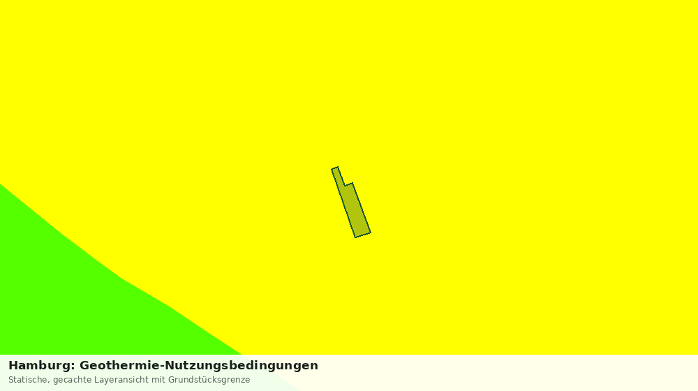 Statische Kartenansicht: Hamburg: Geothermie-Nutzungsbedingungen