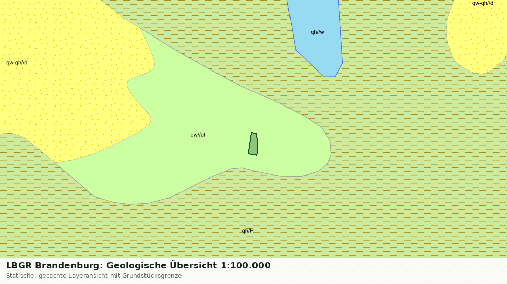 Statische Kartenansicht: LBGR Brandenburg: Geologische Übersicht 1:100.000