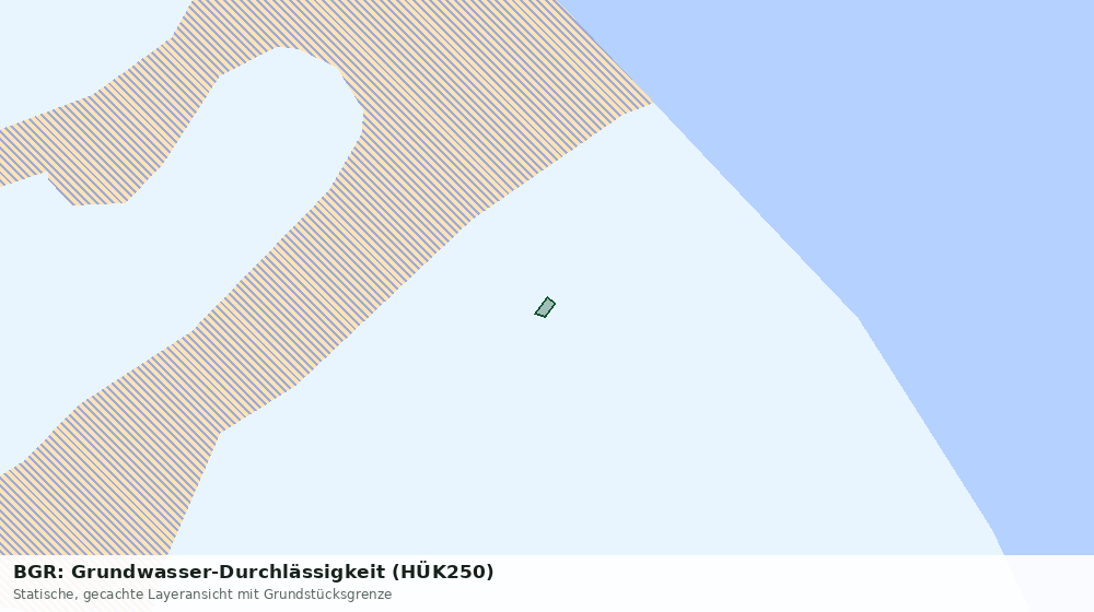 Statische Kartenansicht: BGR: Grundwasser-Durchlässigkeit (HÜK250)