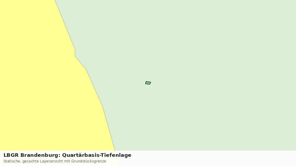 Statische Kartenansicht: LBGR Brandenburg: Quartärbasis-Tiefenlage