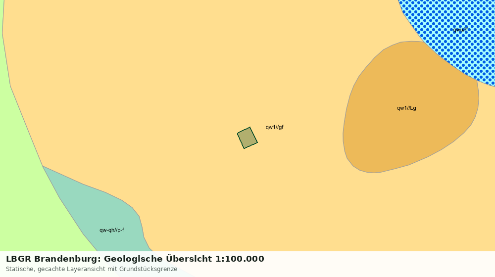 Statische Kartenansicht: LBGR Brandenburg: Geologische Übersicht 1:100.000