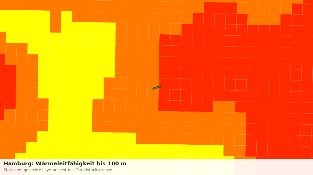 Statische Kartenansicht: Hamburg: Wärmeleitfähigkeit bis 100 m