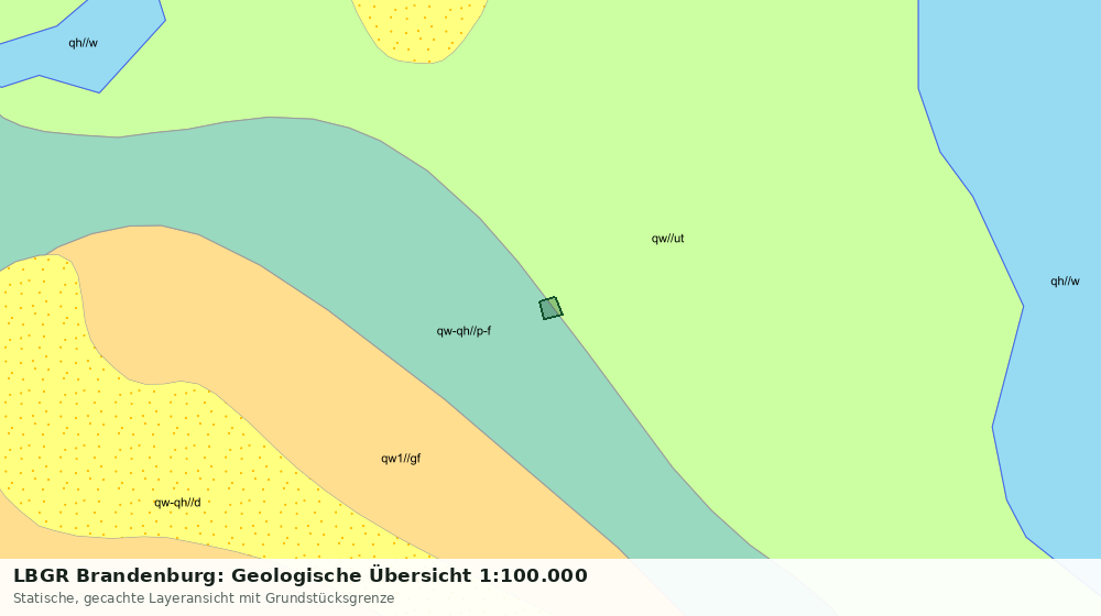 Statische Kartenansicht: LBGR Brandenburg: Geologische Übersicht 1:100.000