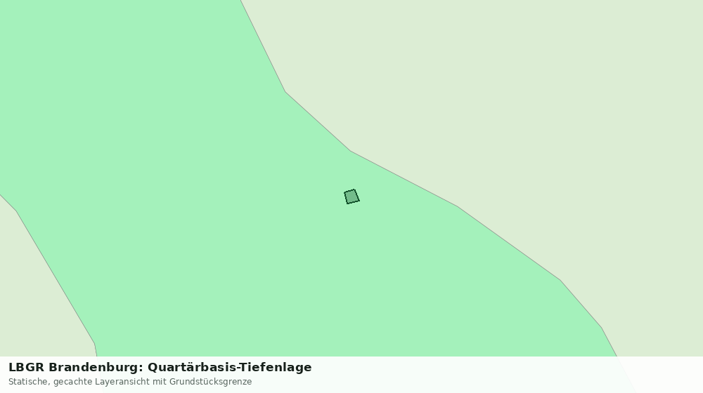 Statische Kartenansicht: LBGR Brandenburg: Quartärbasis-Tiefenlage