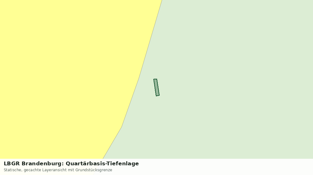 Statische Kartenansicht: LBGR Brandenburg: Quartärbasis-Tiefenlage