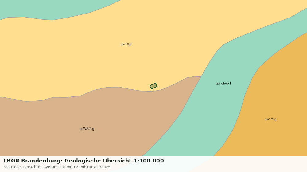 Statische Kartenansicht: LBGR Brandenburg: Geologische Übersicht 1:100.000