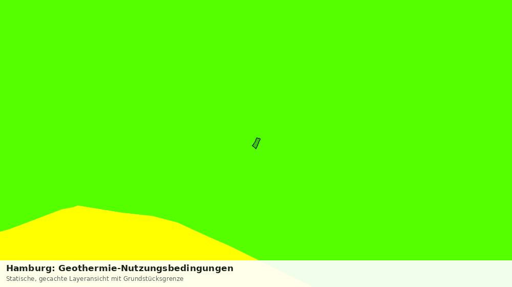 Statische Kartenansicht: Hamburg: Geothermie-Nutzungsbedingungen