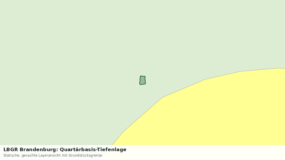 Statische Kartenansicht: LBGR Brandenburg: Quartärbasis-Tiefenlage