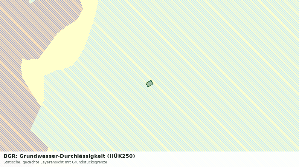 Statische Kartenansicht: BGR: Grundwasser-Durchlässigkeit (HÜK250)