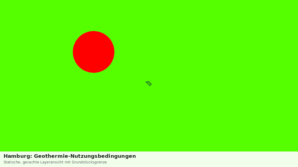 Statische Kartenansicht: Hamburg: Geothermie-Nutzungsbedingungen