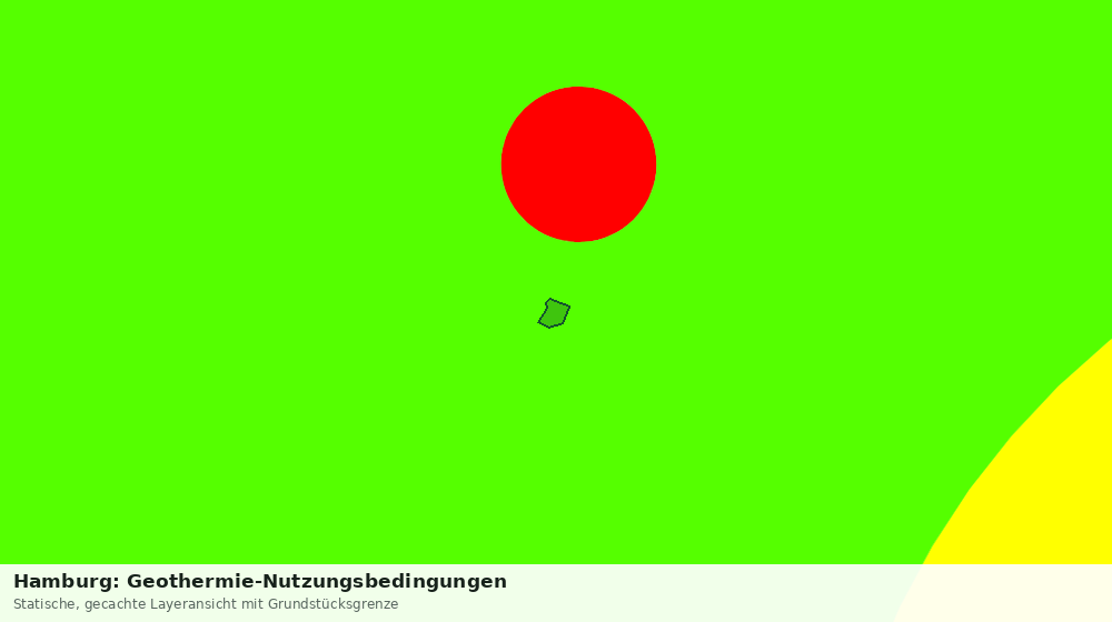 Statische Kartenansicht: Hamburg: Geothermie-Nutzungsbedingungen