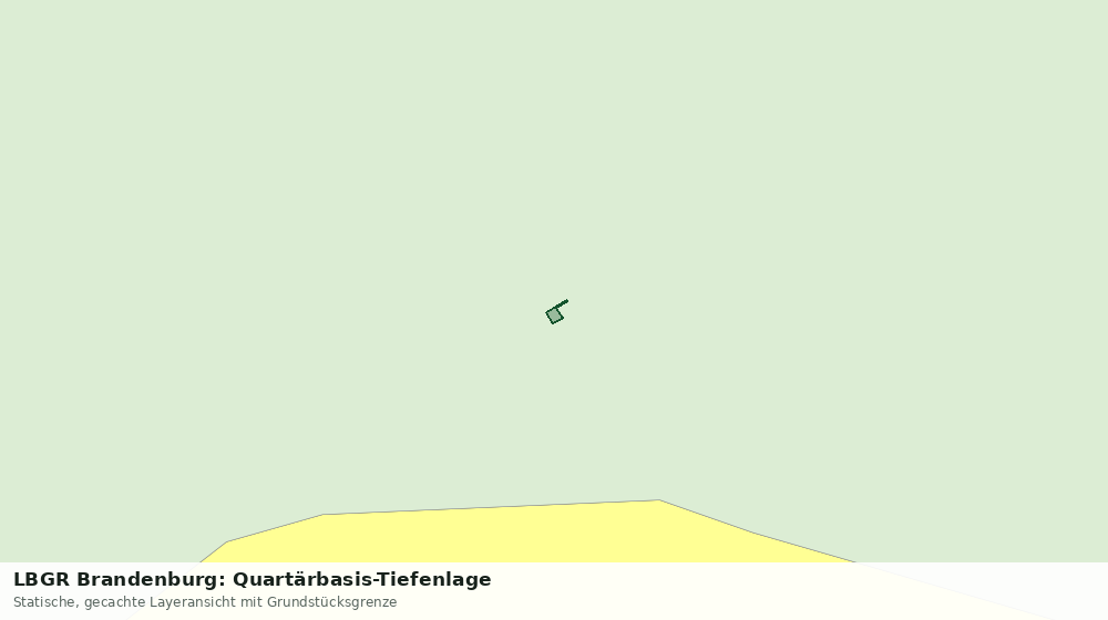 Statische Kartenansicht: LBGR Brandenburg: Quartärbasis-Tiefenlage