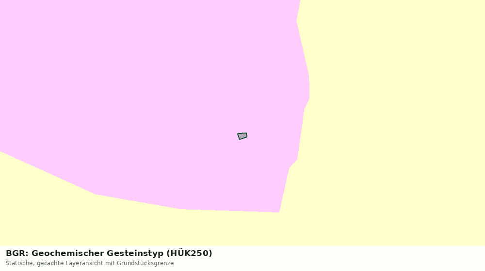 Statische Kartenansicht: BGR: Geochemischer Gesteinstyp (HÜK250)